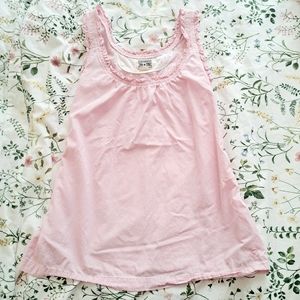 Converse One Star Tie Up Blouse Tank Top Gingham Plaid